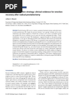 Current Rehabilitation Strategy Clinical Evidence for Erection Recovery After Radical Prostatectomy