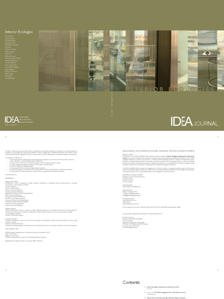 Idea Journal 2010 | PDF | Design | Ecology