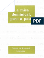 CPL - La Misa Dominical, Paso A Paso