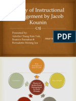 Theory of Instructional Management by Jacob Kounin