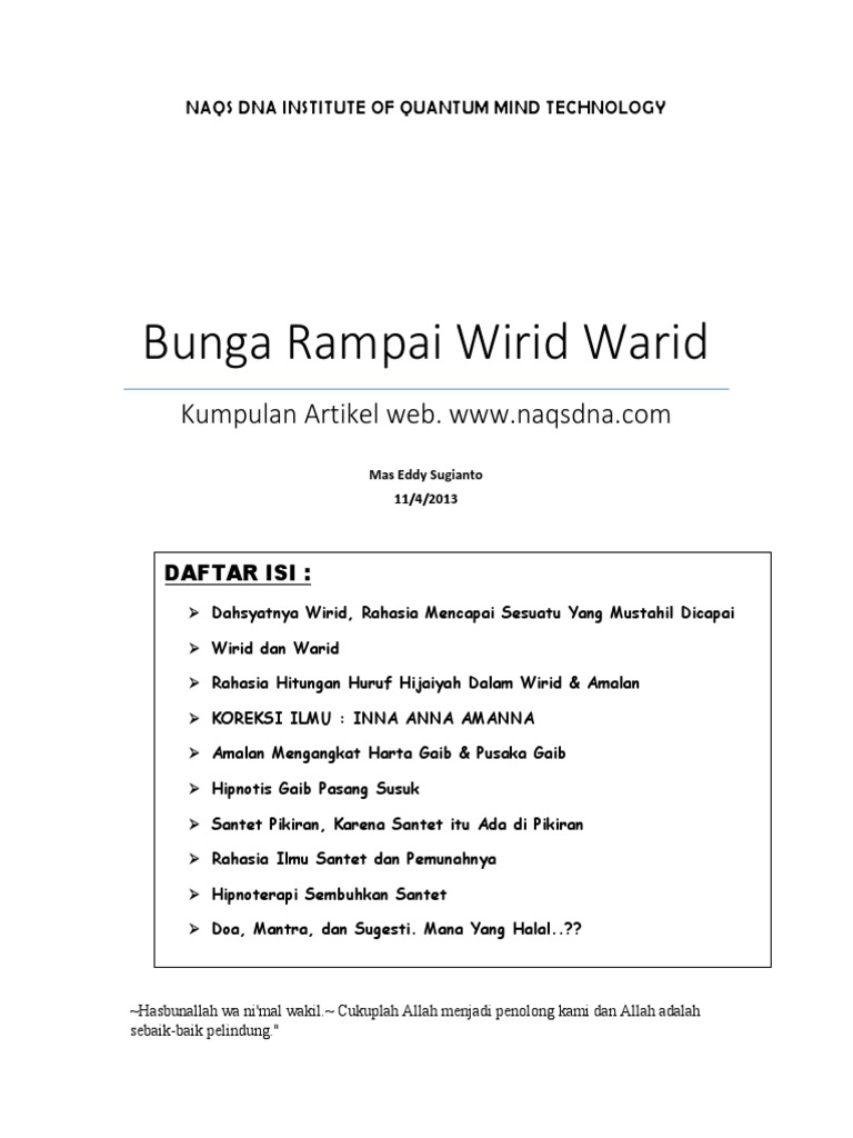 Bunga Rampai Wirid