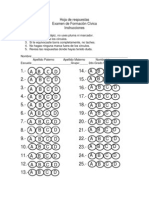 Hoja de Respuestas