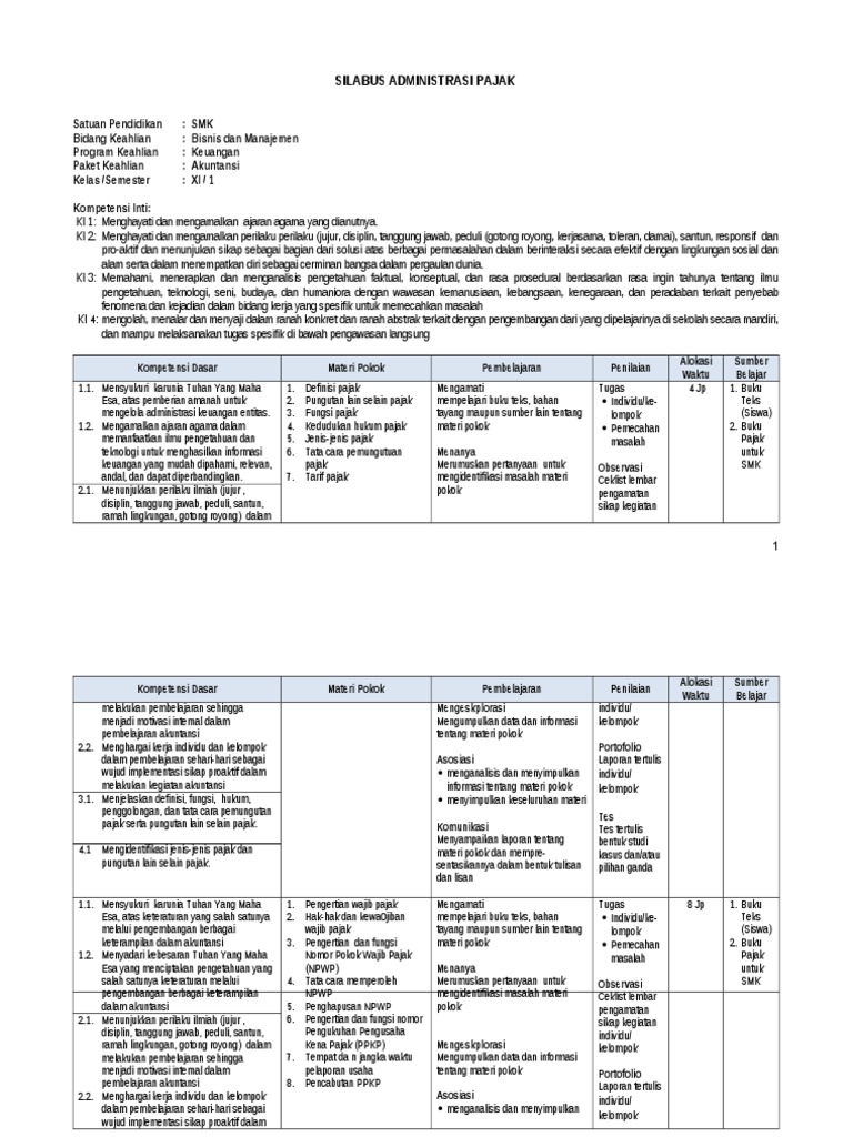 C3 Silabus Administrasi Pajak Kls XI Dan XII (1)