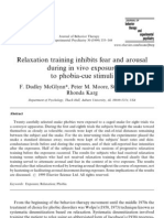 Download Relaxation training inhibits fear and arousal during in vivo exposure to phobia-cue stimuli by Conrad SN20909381 doc pdf
