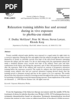 Download Relaxation training inhibits fear and arousal during in vivo exposure to phobia-cue stimuli by Conrad SN20909381 doc pdf