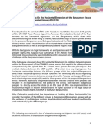 Peace Lens: On The Horizontal Dimension of The Bangsamoro Peace Process RTD Summary