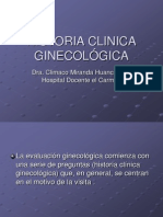 Historia Clinica Ginecológica Exposición