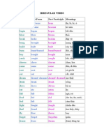 Infinitive Past Form Past Participle Meanings