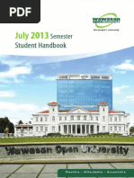 WOU Student Handbook 2013