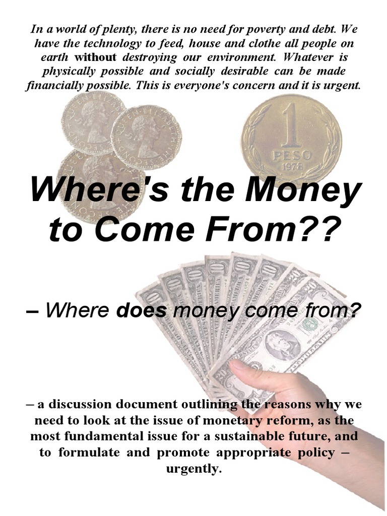 Where Does Money Come From PDF Banks Money
