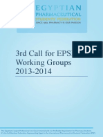 3rd Call For EPSF Working Groups