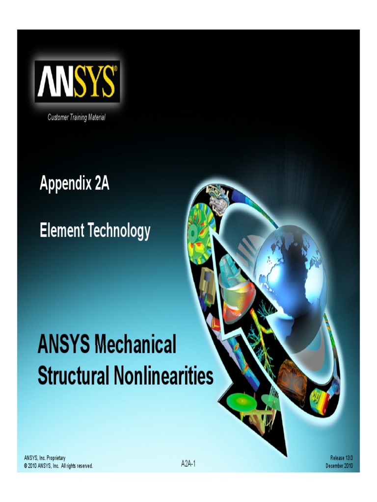 Mechanical-Nonlin 13.0 App2A Element Technology | PDF | Deformation ...