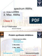 MBBS Broad spectrum AMAs, Macrolides and Misc. AMAs Class II