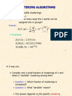 Clustering Algorithms: I I M M M N S