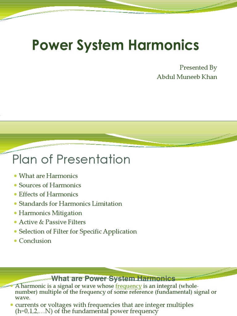 Understanding Power System Harmonics | PDF | Rectifier | Electric Power ...