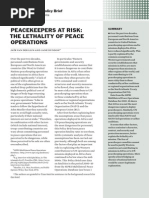 Download Peacekeepers at risk the lethality of peace operations by Stockholm International Peace Research Institute SN209115745 doc pdf