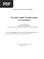 Lungu Peaceful Conflict Transformation in Transnistria