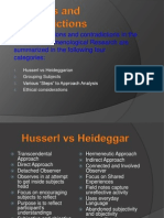 The Main Tensions and Contradictions in The Area of Phenomenological Research Are Summarized in The Following Four Categories