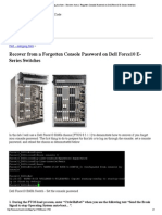 Humair's Blogs Blog Archive Recover From A Forgotten Console Password On Dell Force10 E-Series Switches