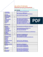 Daftar Radio Onlen 28062009