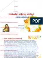 Hindustan Unilever Limited: Investor Presentation Citigroup India Conference