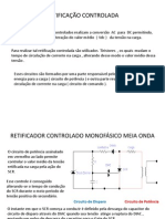 Retificador Controlado Monofásico Meia Onda