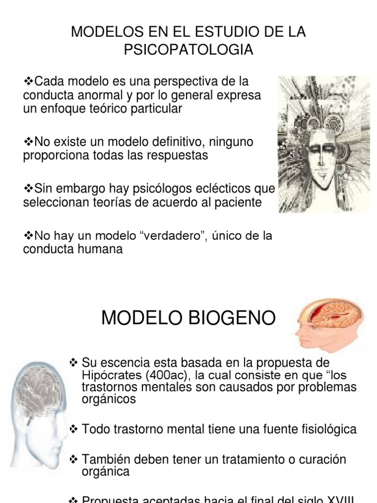 Modelos en El Estudio de La Psicopatologia | PDF | Trastorno mental | Mente