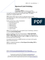 Multiprotocol Label Switching