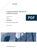 Commercial Mobile Alert Service (CMAS) Scenarios
