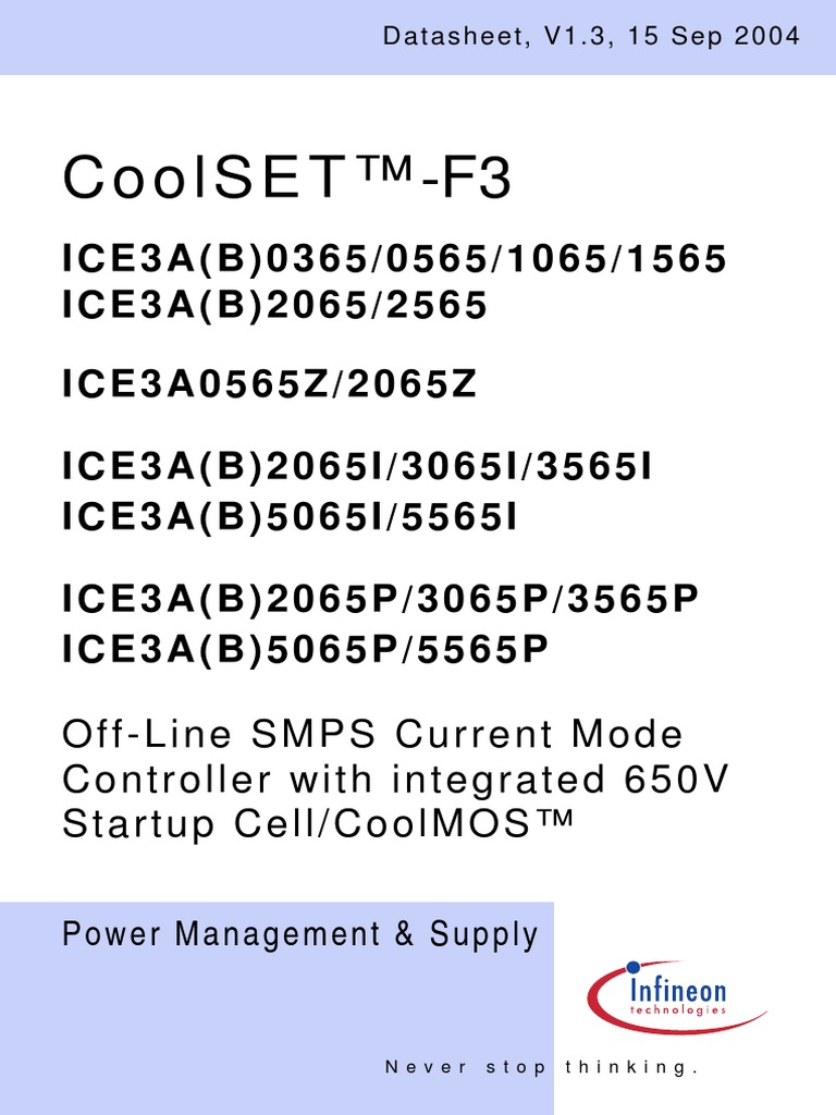 DIP8 MAKE Infineon CASE Siemens ICE3A0565Z Integrated Circuit