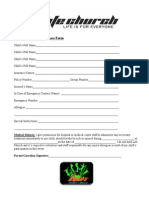 KidLife Permission Slip Release Form