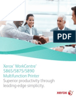 Xerox Workcentre 5865/5875/5890 Multifunction Printer: Superior Productivity Through Leading-Edge Simplicity