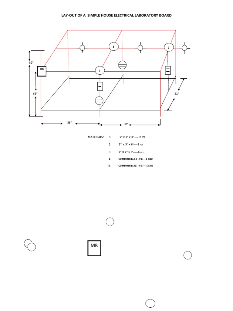 Simple House Electrical Lab Board Layout | PDF