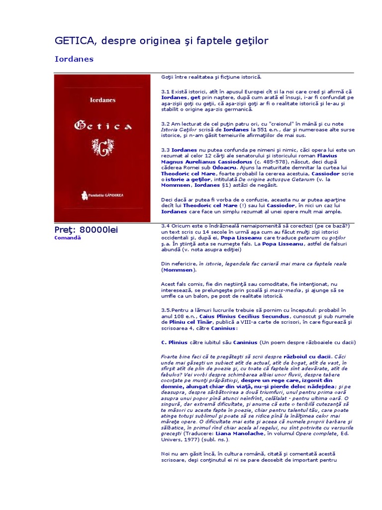 GETICA | PDF