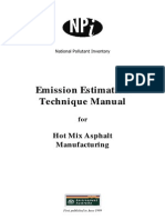 Emission Estimation Tech Manual For HMA Manufacturing