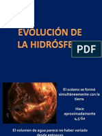 Evolución de La Hidrósfera