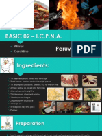 BASIC 02 - I.C.P.N.A. Peruvian Dishes: Wilmer Geraldine