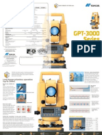 GPT-3000 Series: Reflectorless Total Stations
