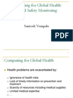 Computing For Global Health: Blood Safety Monitoring: Santosh Vempala