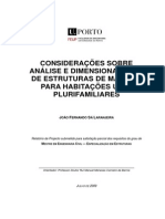 Considerações Sobre Análise E Dimensionamento de Estruturas de Madeira para Habitações Uni E Plurifamiliares