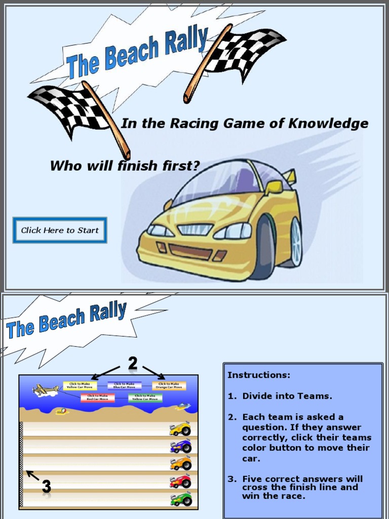 In The Racing Game of Knowledge Who Will Finish First?: Click Here To ...