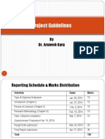 Research Project Guidelines: by Dr. Arunesh Garg