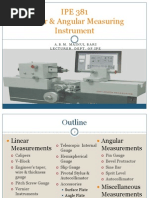 Linear & Angular Measuring Instruments (Not Started)