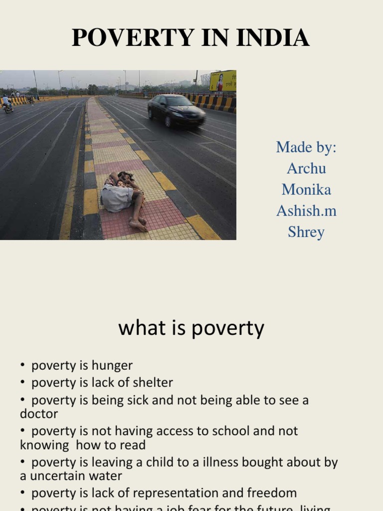 Understanding Poverty in India | PDF | Poverty Threshold | Poverty
