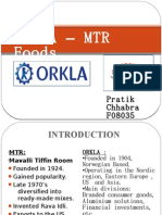 Orkla-MTR Foods Deal