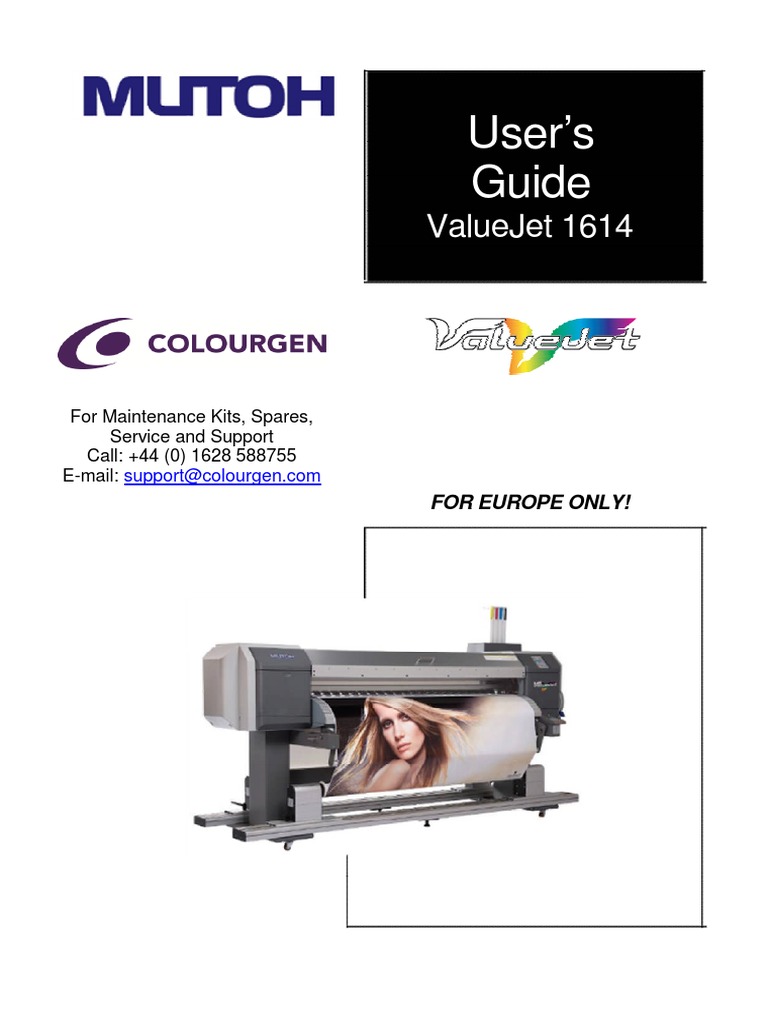 Mutoh ValueJet 1614 User Guide | Ac Power Plugs And Sockets | Volatile  Organic Compound