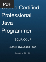 Oracle Certified Professional Java Programmer SCJP/OCJP  Mock Exams