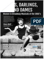 Divas, Darlings, and Dames: Women in Broadway Musicals of The 1960's