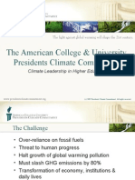 The American College & University Presidents Limate Commitment
