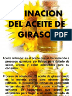 Refinacion Del Aceite de Girasol